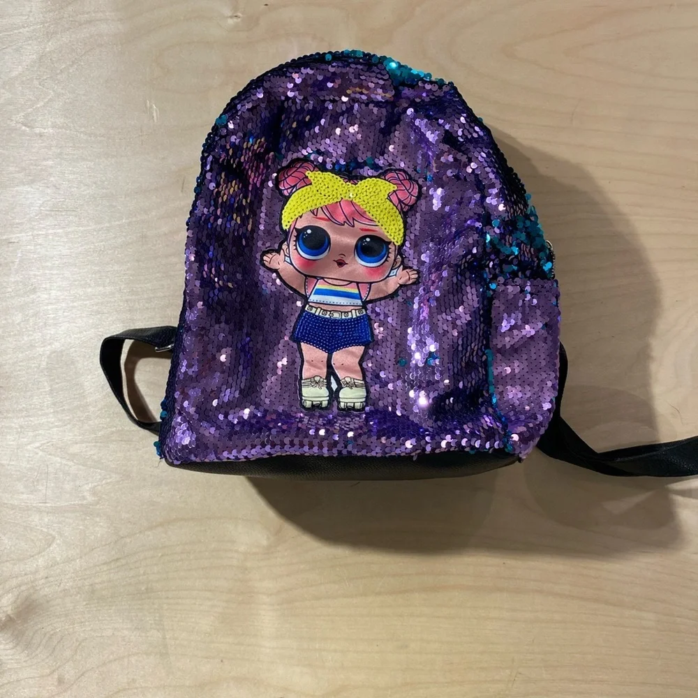 L.O.L. Surprise! Purple Sequin Backpack (NQ)